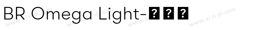 BR Omega Light字体转换